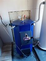 Твердотопливный котел установка