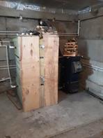 Теплоаккумулятор самодельный с котлом Казак